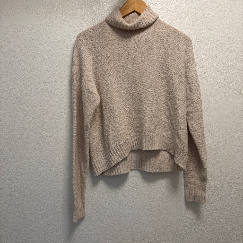 House of Harlow x Revolve Turtle neck Wool Blend Sweater Womens Size Small Cream
